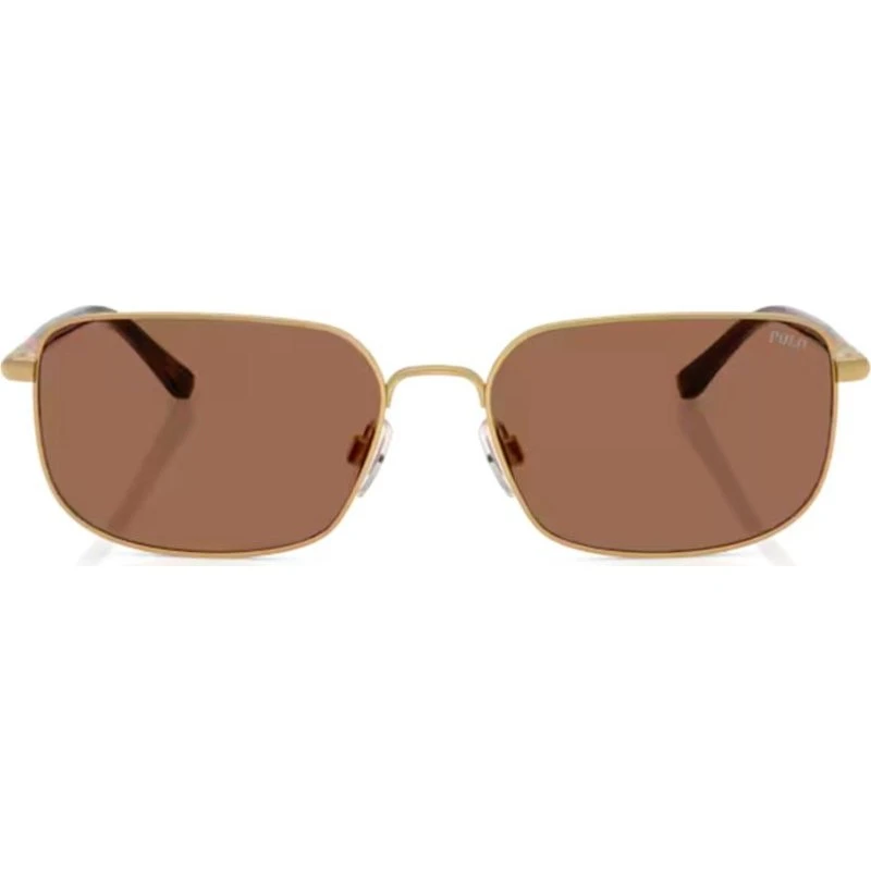 Polo Ralph Lauren PH3159 Occhiali da Sole Squadrati Oro