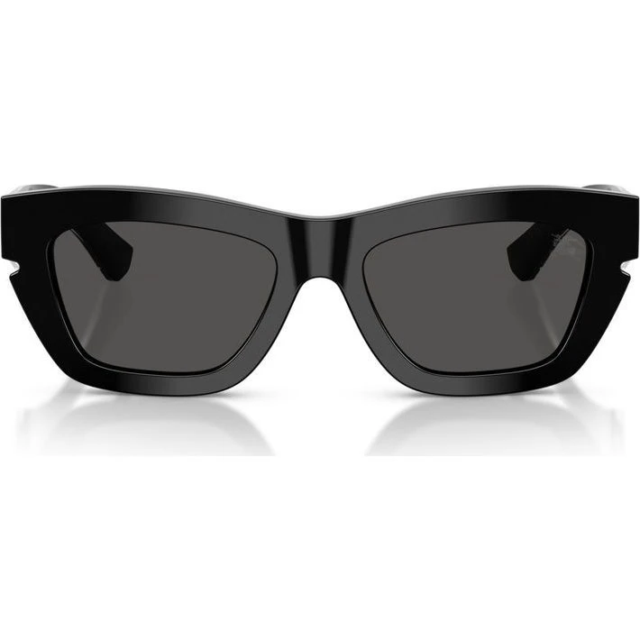 Burberry BE 4454 Occhiali da Sole Farfalla Nero e Grigio 52mm