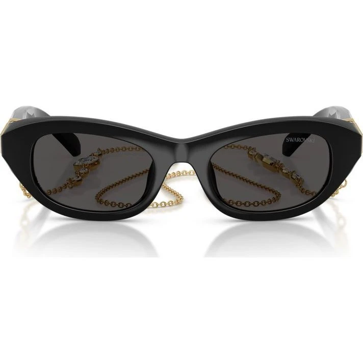 Swarovski Occhiali da Sole SK 6036U Cat-Eye Nero e Grigio