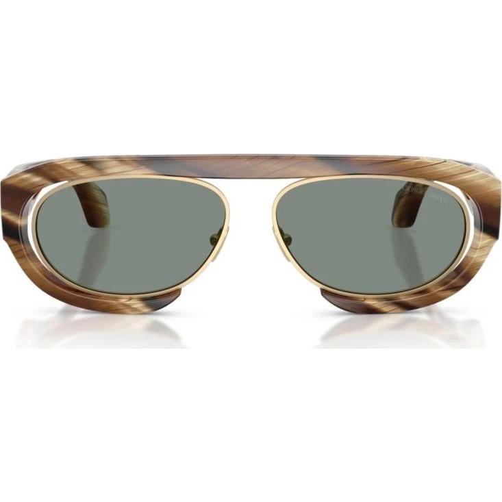Giorgio Armani AR 8239 Occhiali da Sole Uomo Marrone Geometrici