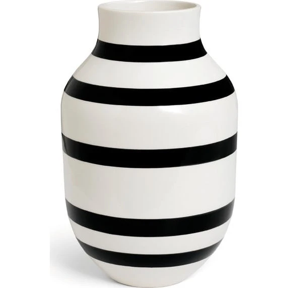 Kähler Design Vaso Omaggio 31 cm Bianco/Nero