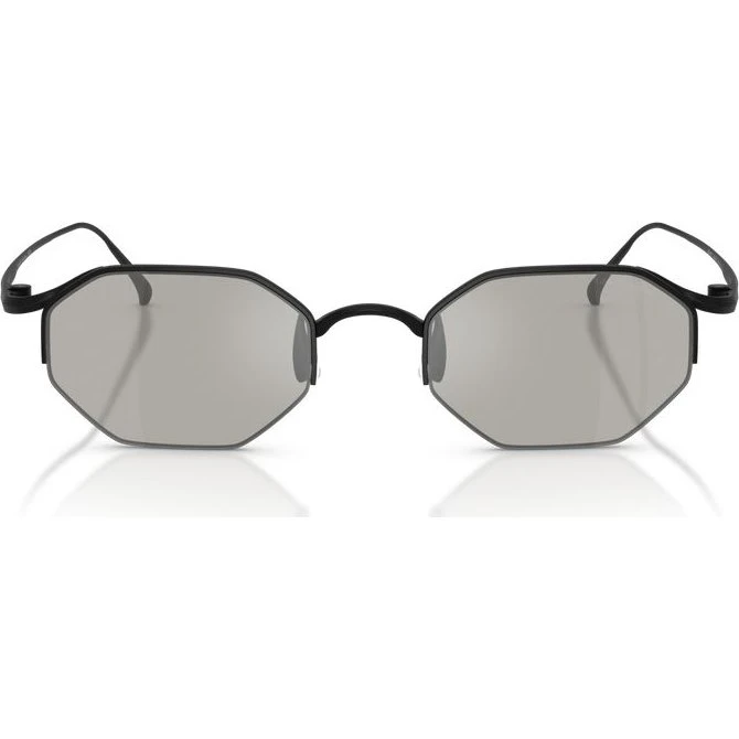 Giorgio Armani AR 6171T Occhiali da Sole Uomo Nero Geometrici 49mm