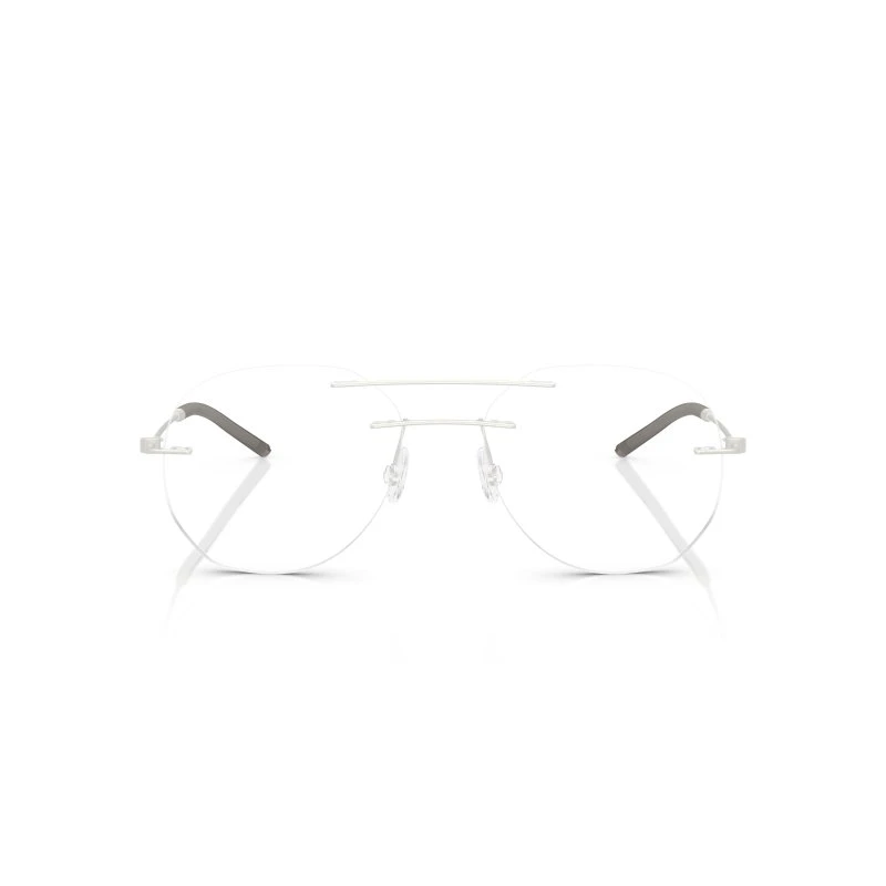 Moncler ME1003 Occhiali Da Vista Unisex Argento Rotondi