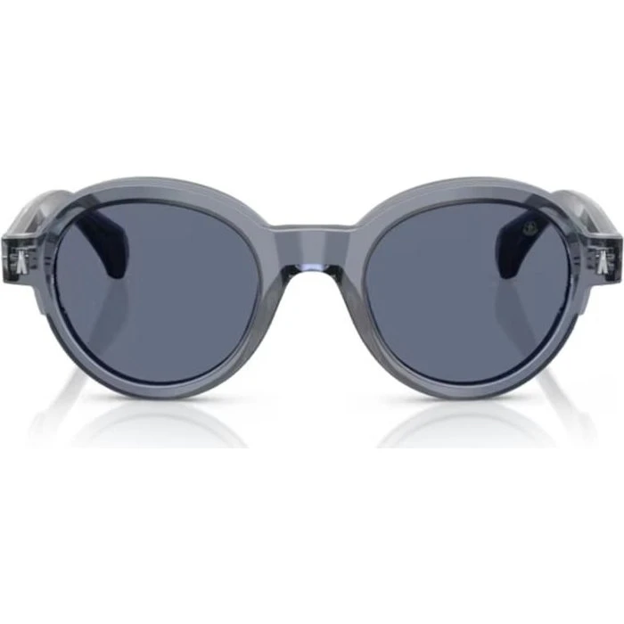 Moncler ME6003 Occhiali da Sole Rotondi Blu Unisex