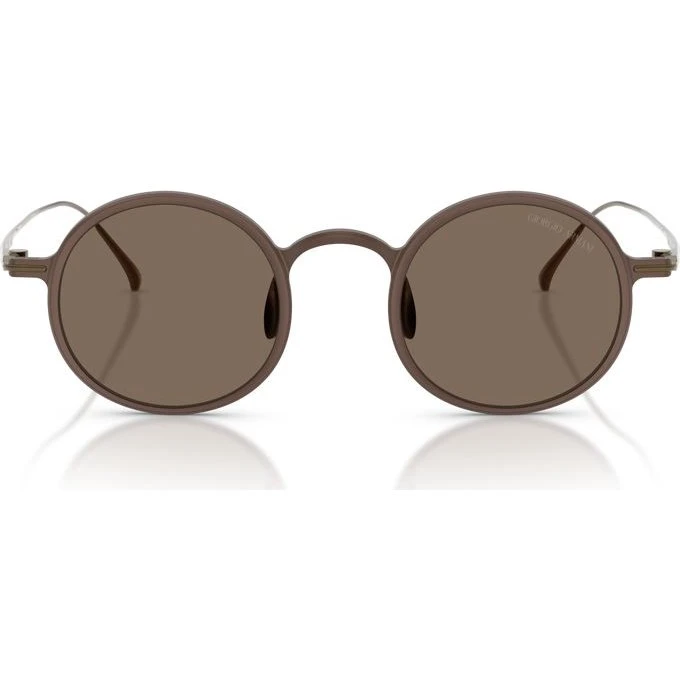 Giorgio Armani AR 6173T Occhiali da Sole Uomo Marrone Rotondi