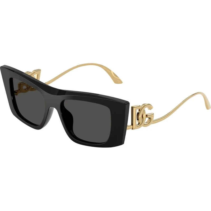 Dolce & Gabbana DG4510 Occhiali da Sole Cat Eye Nero/Grigio