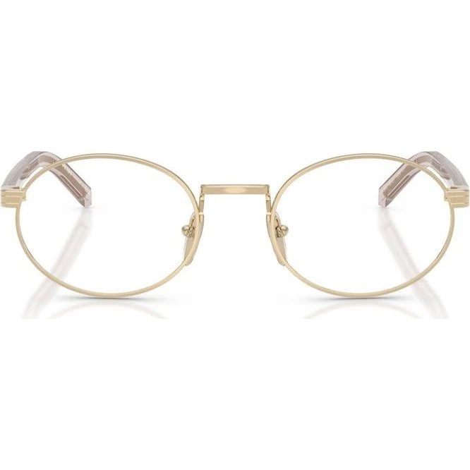 Prada PR B55V Occhiali da Vista Donna Oro Rotondi
