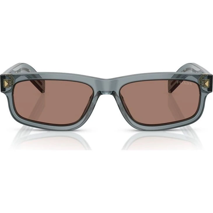 Prada PR B11S Occhiali da Sole Uomo Blu e Marrone 55mm