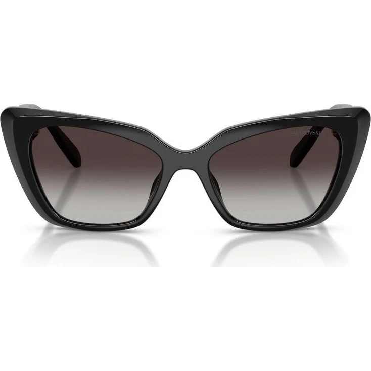 Swarovski Occhiali da Sole Cat-Eye SK 6047 Nero e Grigio 54mm