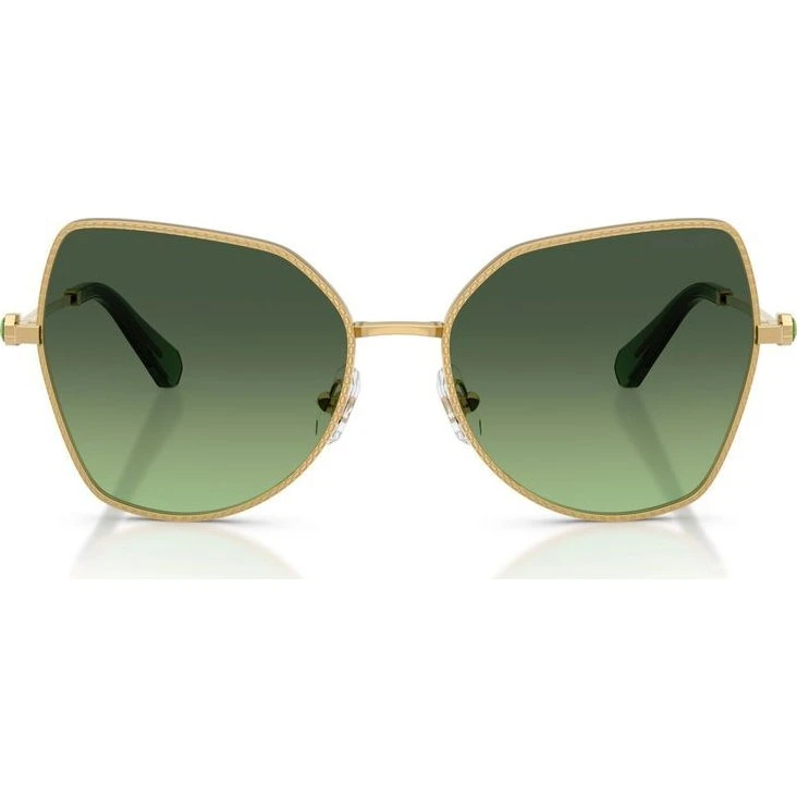 Swarovski Occhiali da Sole SK 7037 Farfalla Oro e Verde 58mm