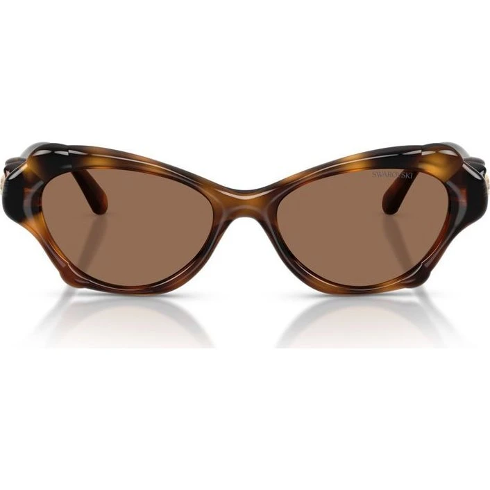 Swarovski Occhiali da Sole SK 6050 Farfalla Avana Marrone 52mm