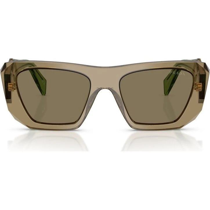 Prada PR B18S Occhiali da Sole Donna Marrone Squadrati 53mm