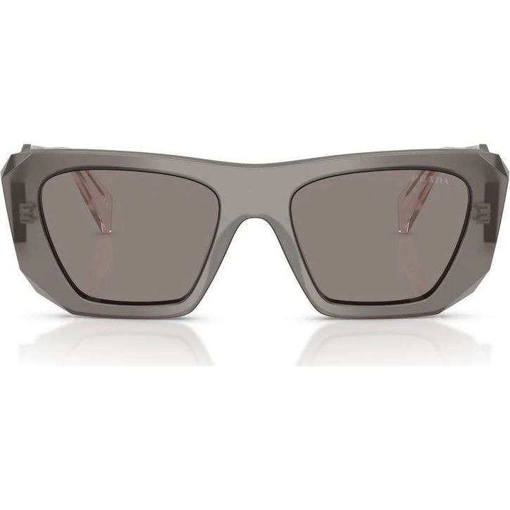 Prada PR B18S Occhiali da Sole Quadrati Grigio Donna