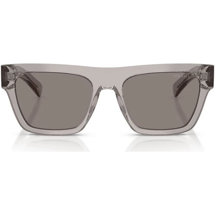 Prada PR C03S Occhiali da Sole Uomo Grigio Geometrico 54mm