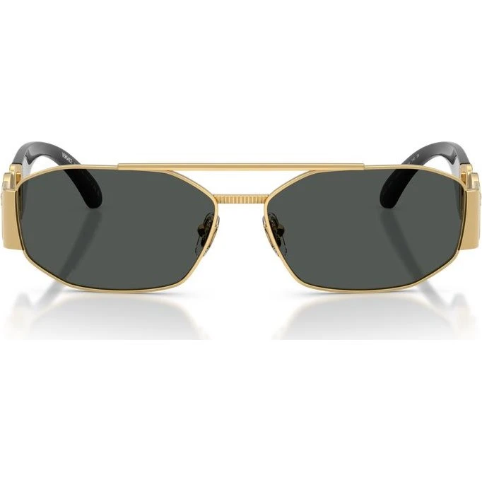 Versace VE 2287 Occhiali da Sole Uomo Oro e Grigio Geometrici