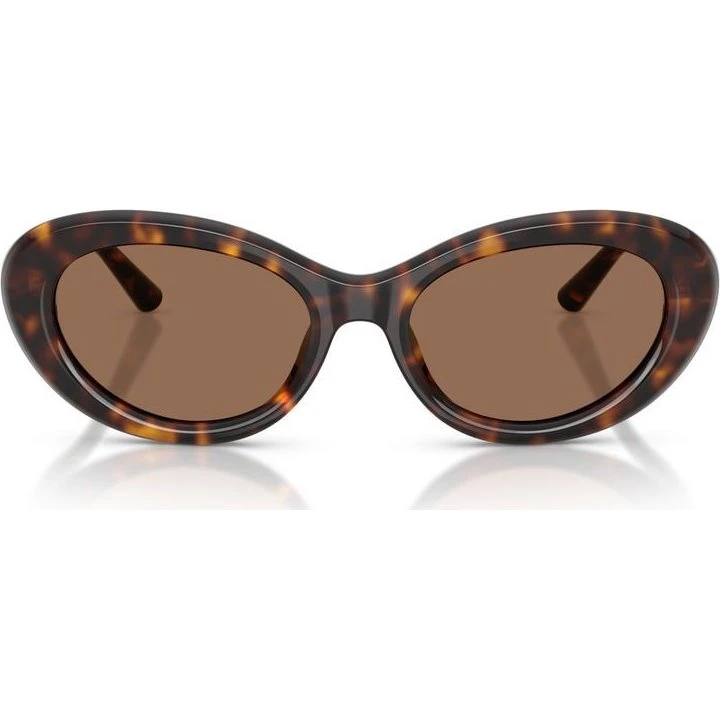 Dolce & Gabbana DG 4519 Occhiali da Sole Donna Avana Ovali Marrone