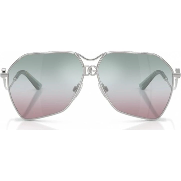 Dolce & Gabbana DG 2326 Occhiali da Sole Pilot Argento Donna