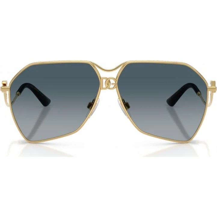 Dolce & Gabbana DG 2326 Occhiali da Sole Pilot Oro e Grigio