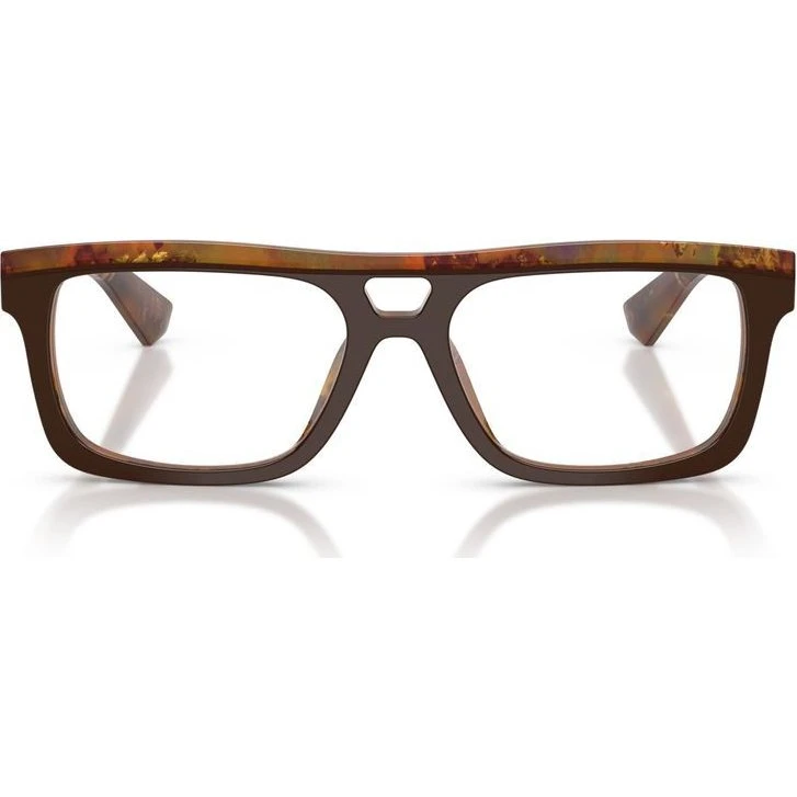Dolce & Gabbana DG 3431 Occhiali da Vista Uomo Marrone Rettangolari