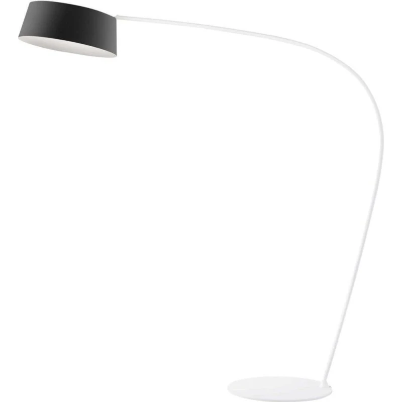 Lampada ad arco Stilnovo Oxygen FL1 LED, nera