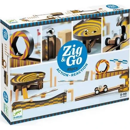 Djeco Zig & Go 45 Pezzi Costruzione Reazione a Catena