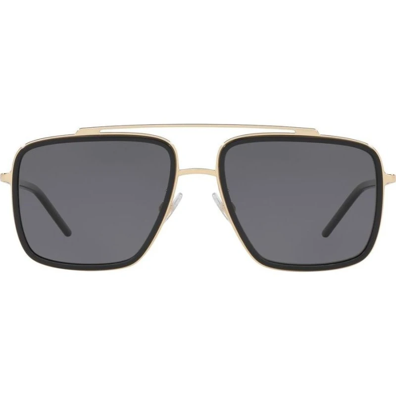 Dolce & Gabbana Madison DG 2220 Occhiali da Sole Uomo Oro e Grigio