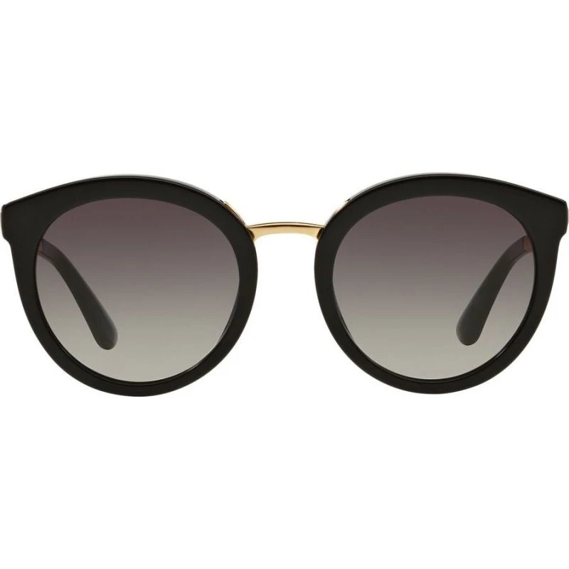 Dolce & Gabbana DG 4268 Occhiali da Sole Donna Rotondi Neri