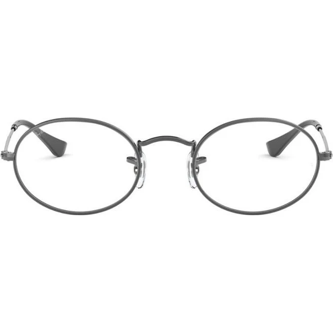 Ray-Ban RX 3547V Oval Metal: Occhiali da Vista Unisex Rutenio