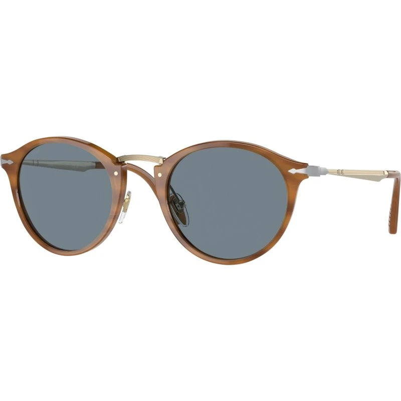 Persol PO 3166S Occhiali da Sole Uomo Marrone con Lenti Blu