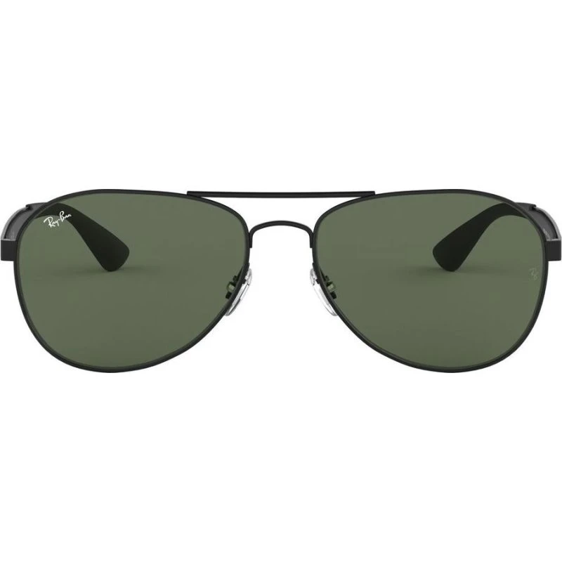 Ray-Ban RB 3549 Occhiali da Sole Pilot Uomo Nero Lenti Verdi 58mm