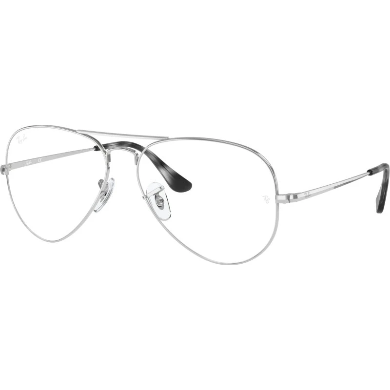 Ray-Ban RX6489 Aviator Montatura Da Vista Metallo Argento