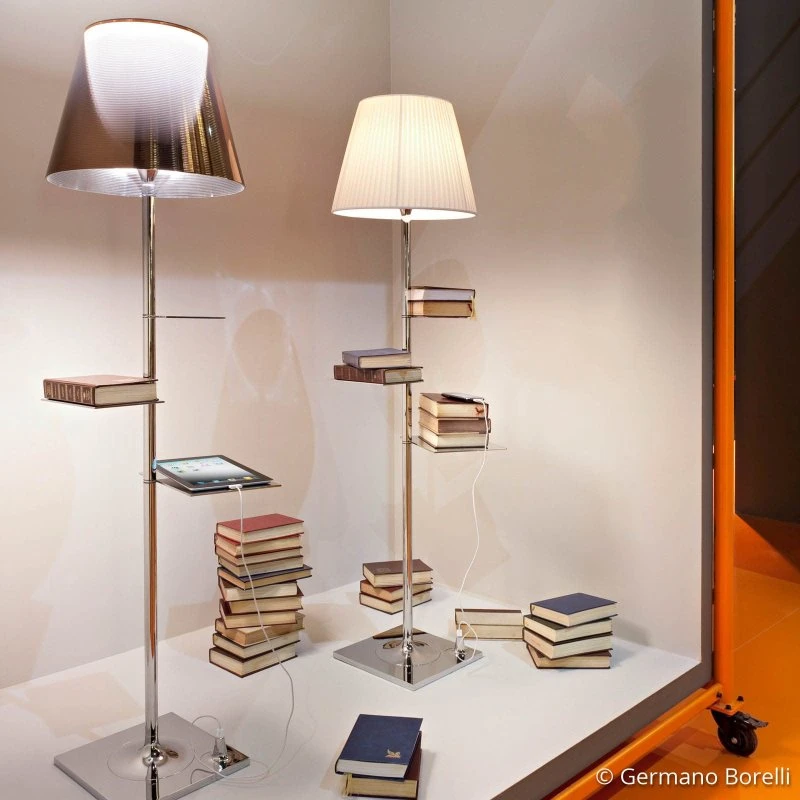 Flos Bibliotheque Nationale Lampada da Terra in Bronzo