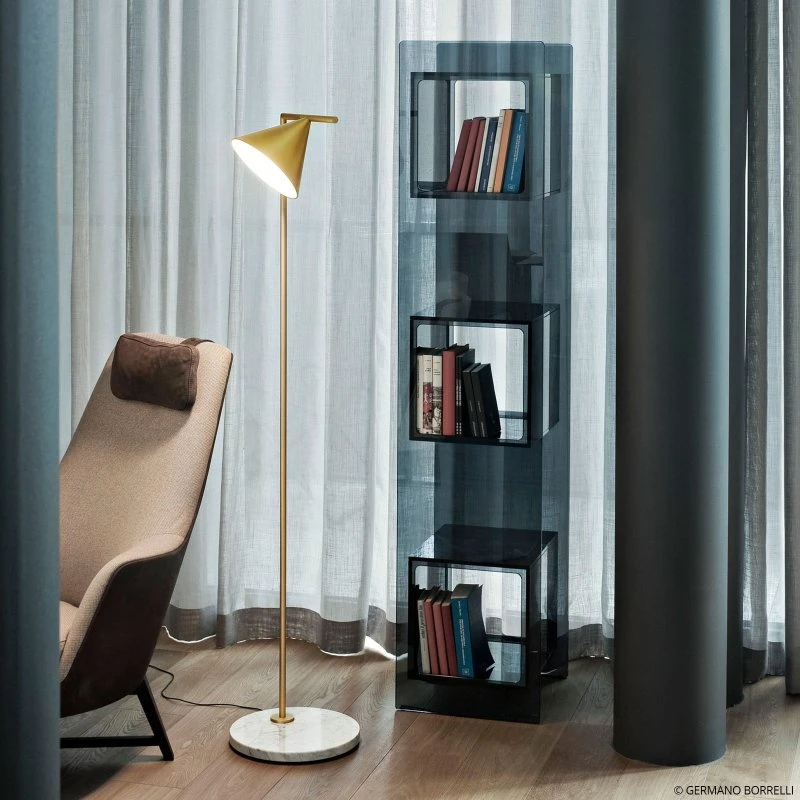 FLOS Captain Flint Lampada da Terra LED in Ottone