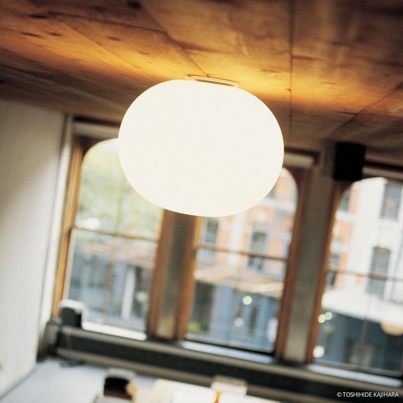 Flos Glo-Ball C2 Plafoniera Bianca in Vetro