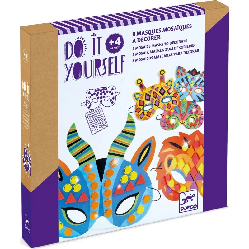 Djeco Maschere Fai da Te Animali della Giungla