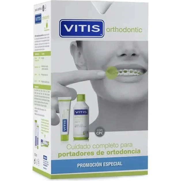Vitis Kit Ortodontico: Dentifricio 100 ml + Collutorio 500 ml
