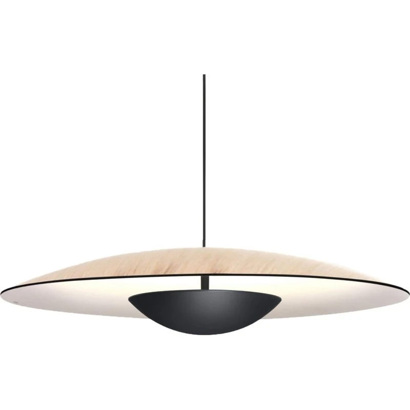 MARSET Lampada a sospensione Ginger LED Ø42cm Rovere/Bianco