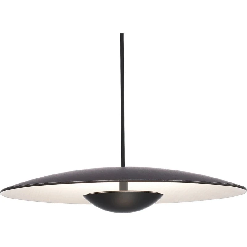MARSET Lampada a sospensione Ginger Ø32cm Wengé/Bianco