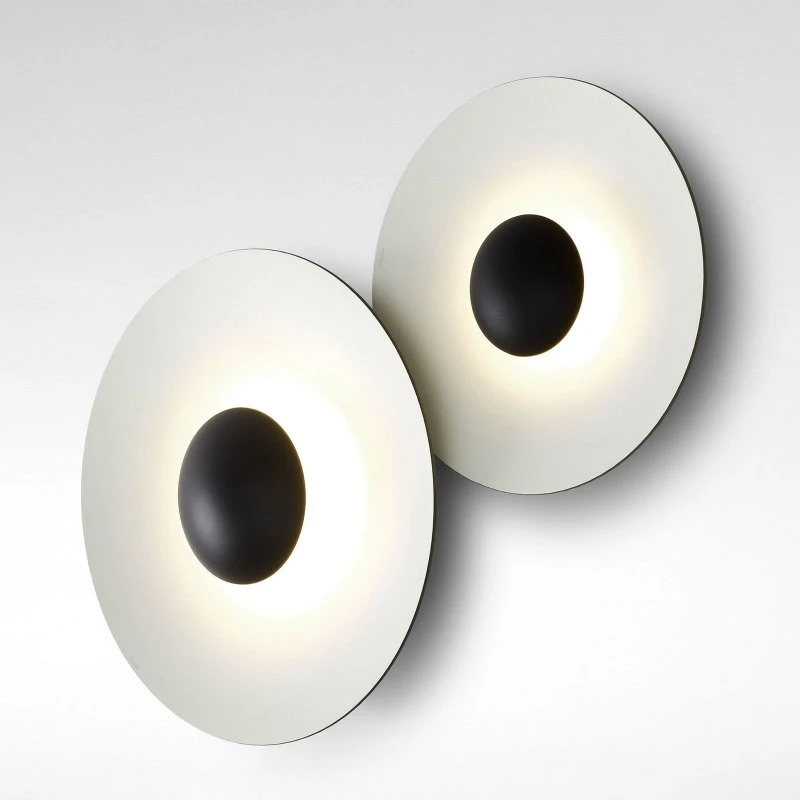 Marset Ginger 32C Applique a LED Ø32cm Marrone/Bianco