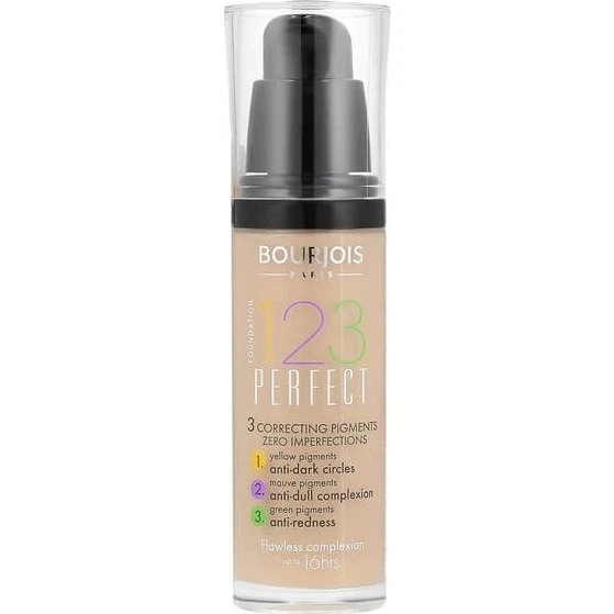 Bourjois 1, 2, 3 Perfect Fondotinta 53 Beige Chiaro 30 ml