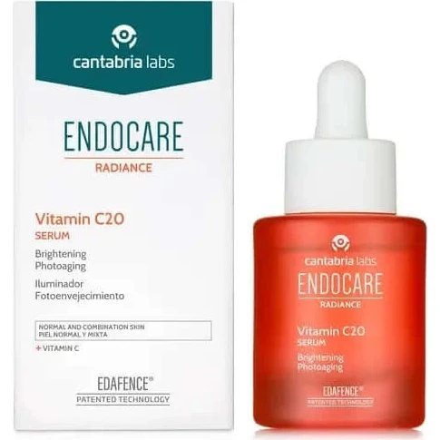 Endocare Siero Antiossidante Radiance C 20% con Vitamina C, 30 ml