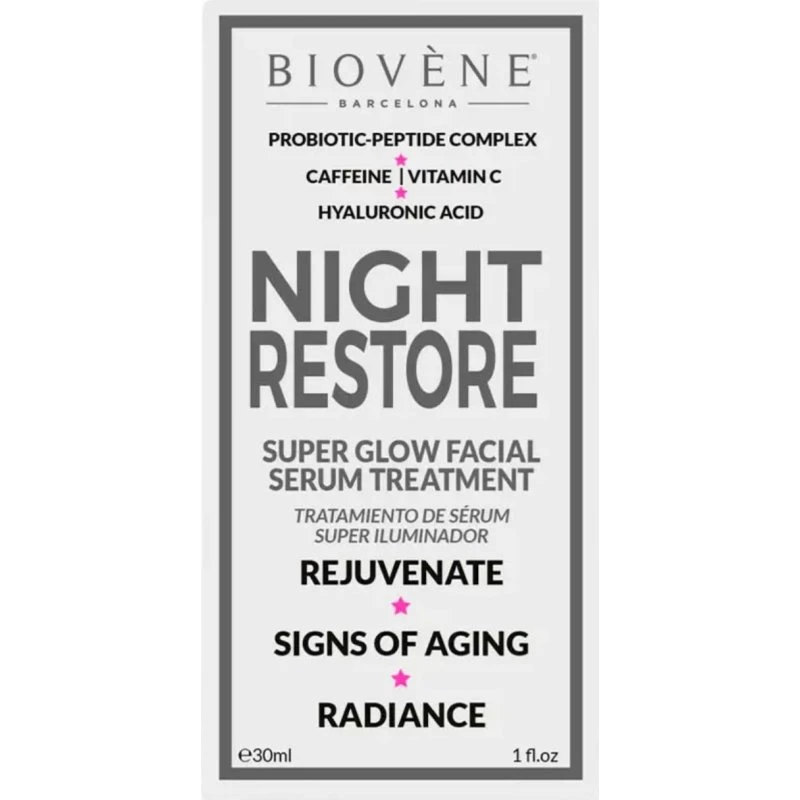 Biovene Night Restore Super Glow Siero Viso Illuminante 30ml