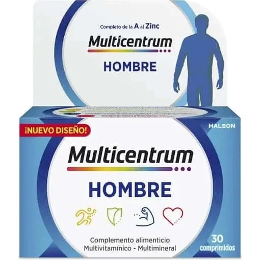 Multicentrum Integratore Alimentare Multivitaminico per Uomo, 30 Compresse