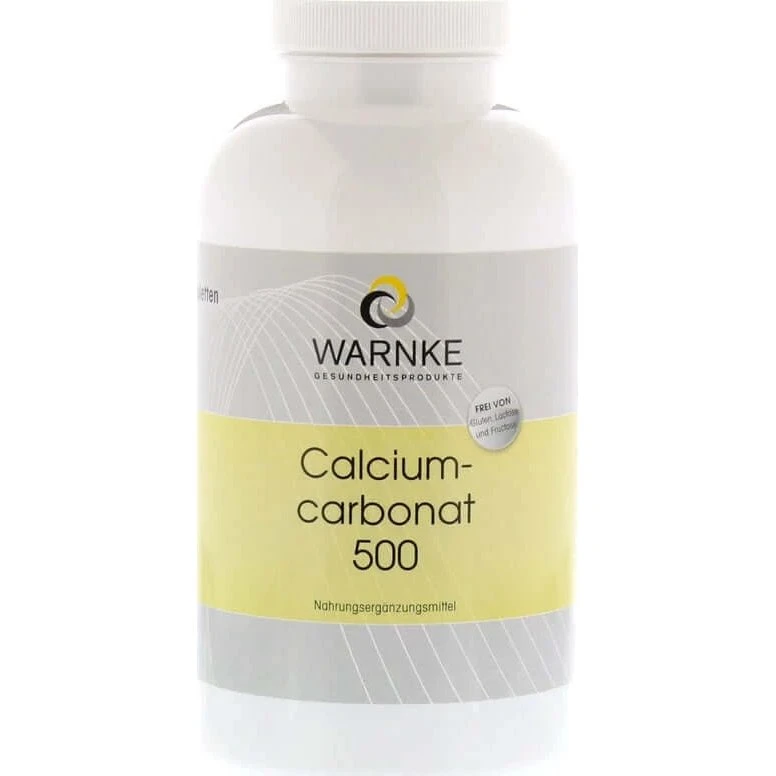 Warnke Vitalstoffe Carbonato di Calcio 500 mg - 100 Compresse Masticabili
