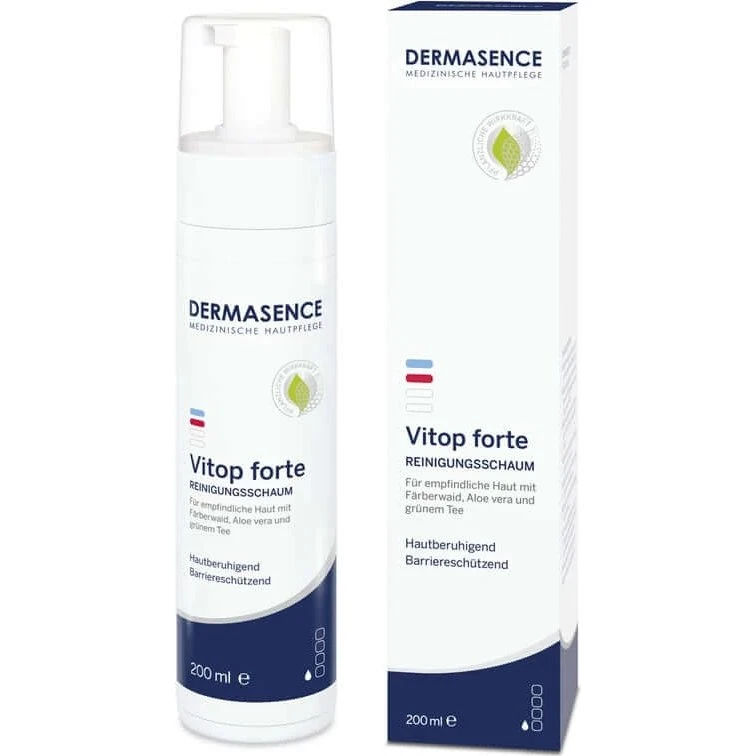DERMASENCE Vitop forte Schiuma Detergente per Pelli Sensibili 200 ml