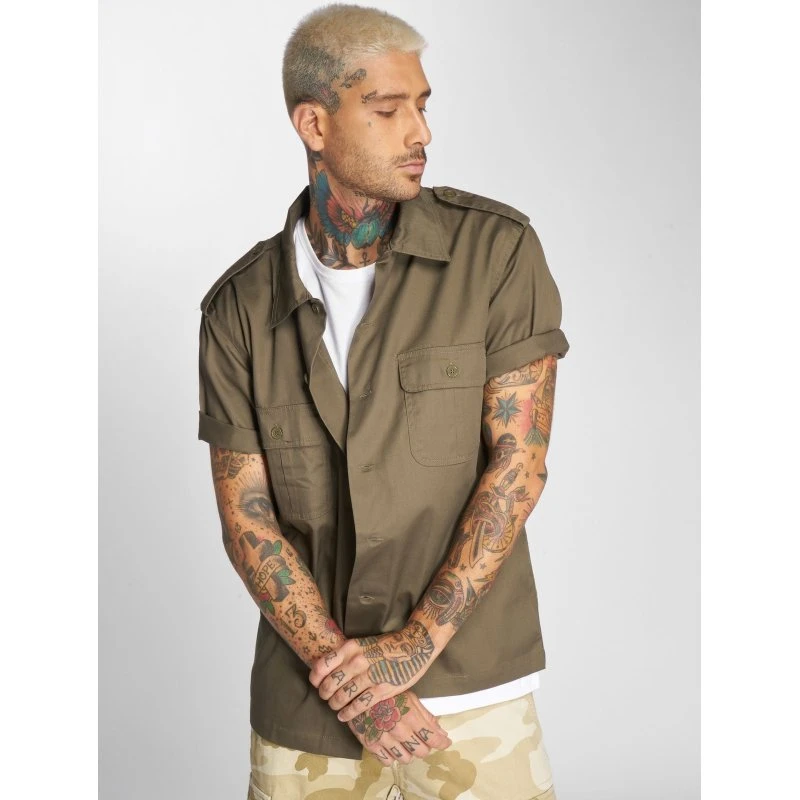 Polo Brandit Moderna con Tasche - Kaki
