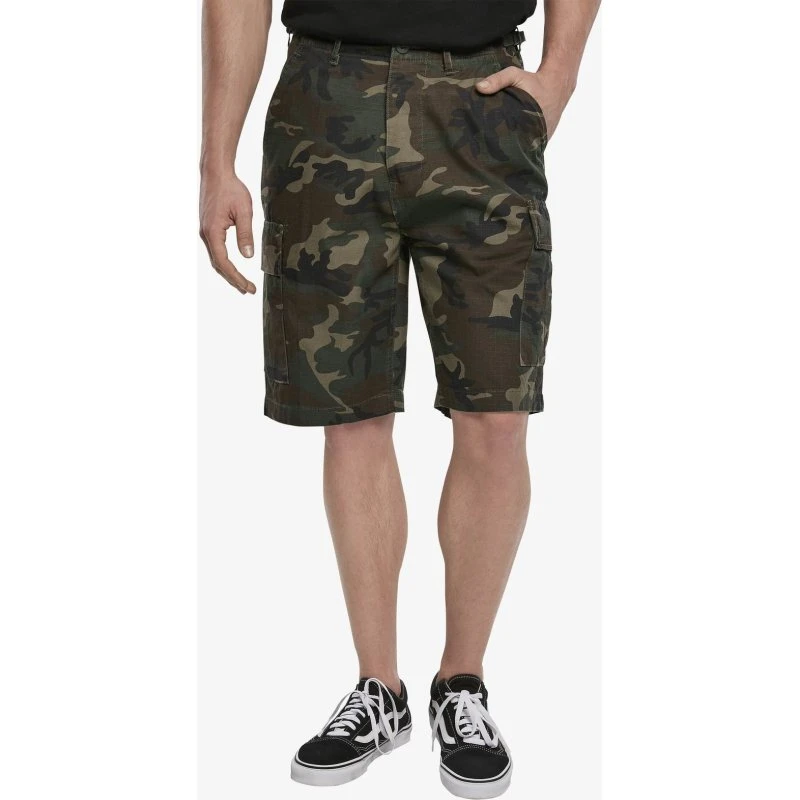 Pantaloncini cargo Brandit in cotone mimetico da uomo