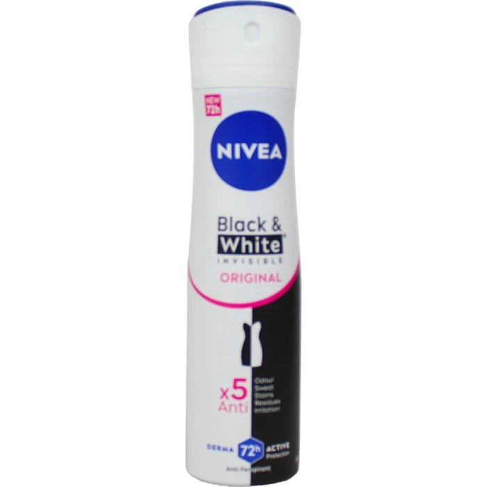 Nivea Black & White Invisible Original Deodorante Spray 150 ml