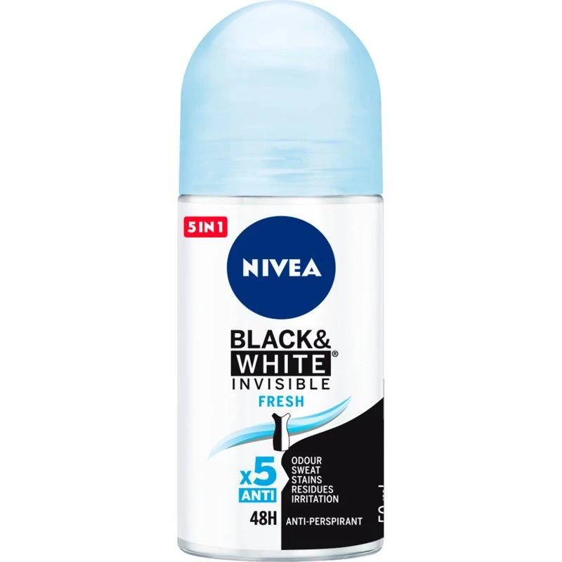 Nivea Invisible For Black & White Fresh Deo Roll On 50ml