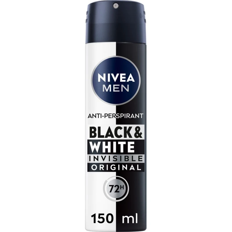 Nivea Men Deodorante Black & White Invisible 150 ml